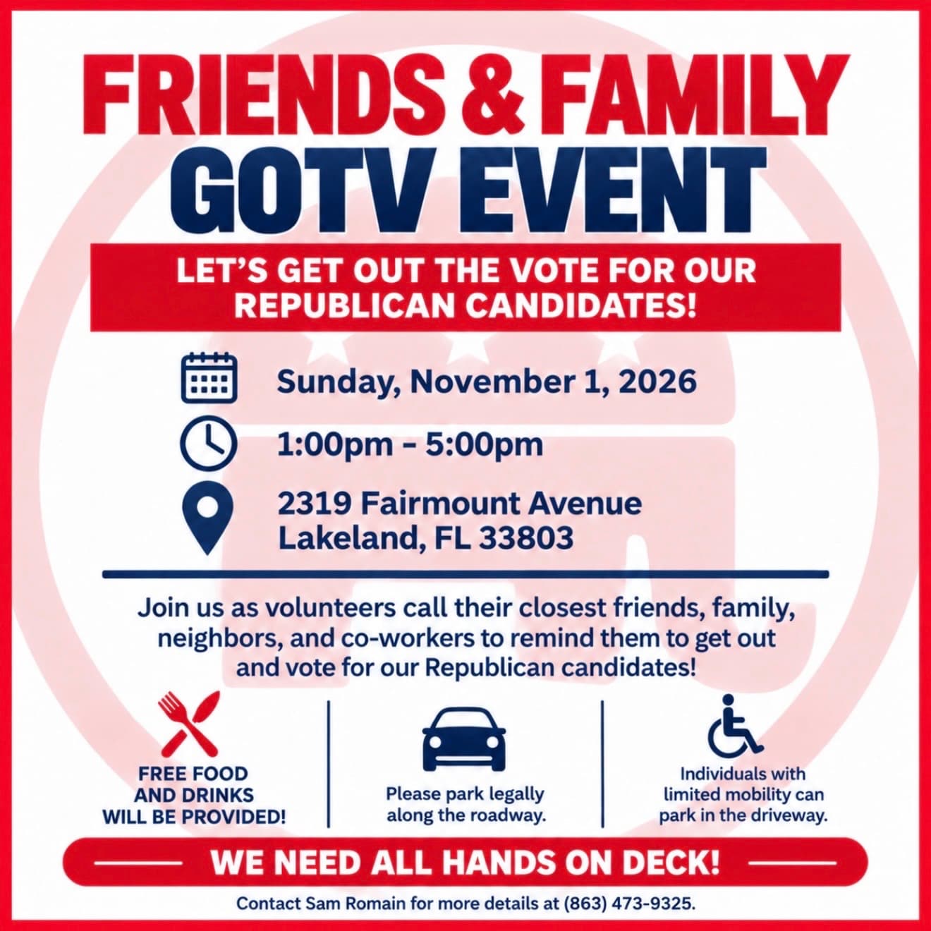 Friends & Family GOTV Event